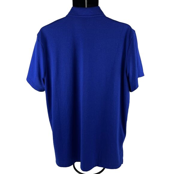 Mens Ralph Lauren RLX Short Sleeve Polo Shirt Size XL Blue Polyester Cotton - Picture 5 of 7